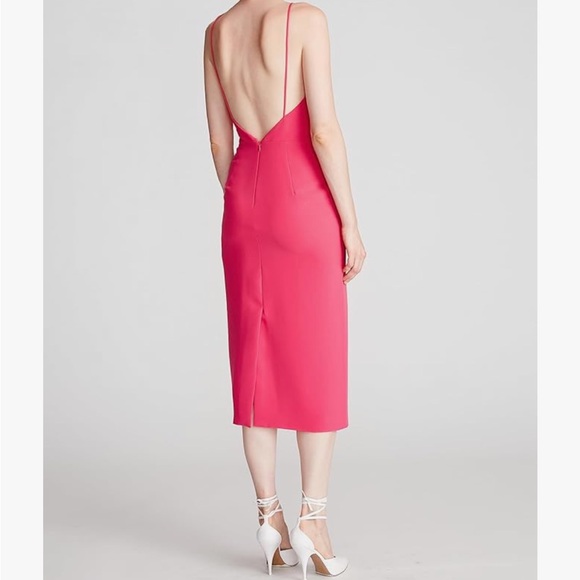 NWOT Halston Adrina Dress in Stretch Crepe, Pink - Picture 2 of 11